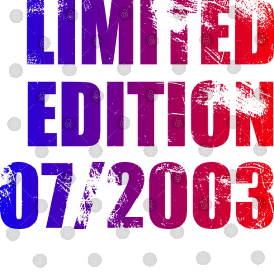 21st birthday Limited Edition 07/2003 Digital Files
