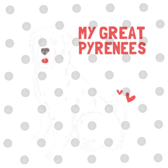 Coffee Dog And Maybe 3 People Funny Great Pyrenees Digital Files