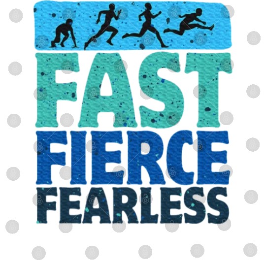 Fast Fierce Fearless Track And Field Lover Hurdles Digital Files