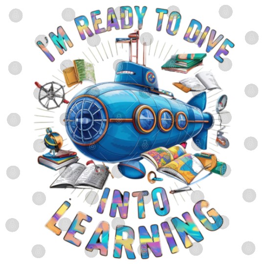 Ready To Dive Into Learning Back School Submarine Digital Files
