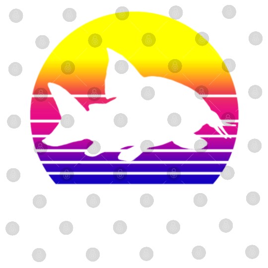 Corydoras Catfish Lovers Vintage Sunset Art Design Digital Files