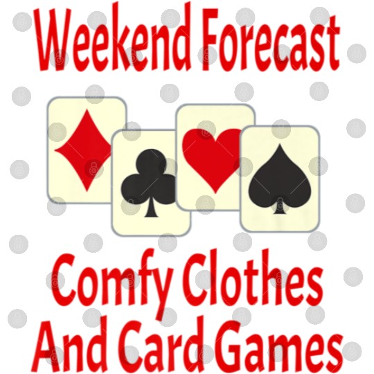 Weekend Forecast Card Player Funny Digital Files