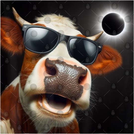 Funny Solar Eclipse Wearing Glasses Digital Files