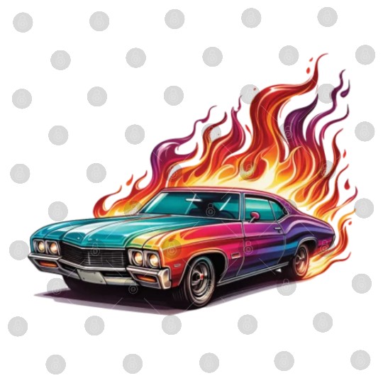 Retro American Racing Muscle Car Digital Files