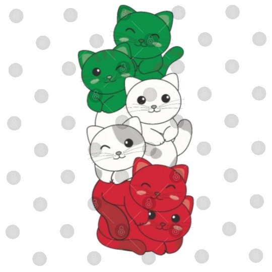 Italian Flag Cat Italian Italy Digital Files