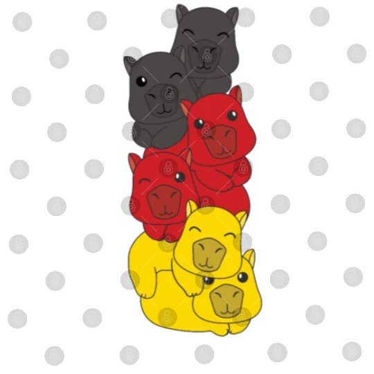 German Flag Capybara German Germany Digital Files