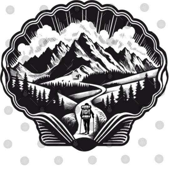 Pilgrim motif for the Way of St. James Digital Files