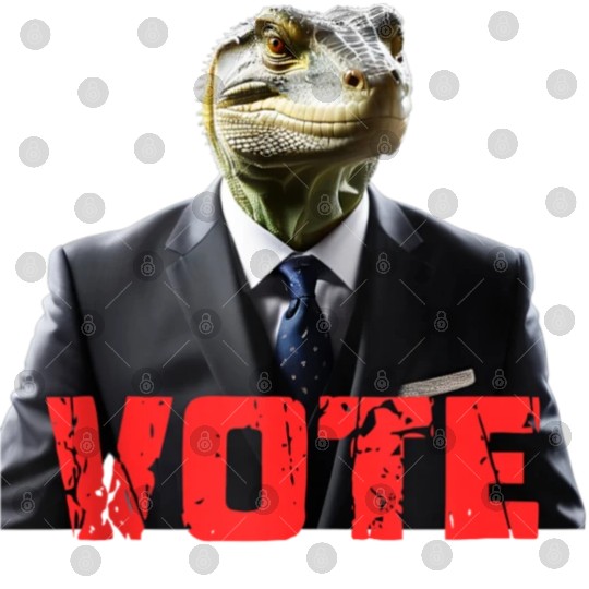 Vote Reptilian Presidential Election animal Digital Files