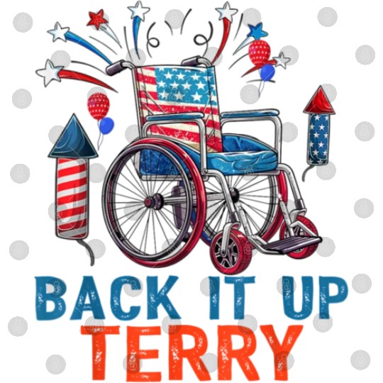 Back Terry Fireworks 4th July Digital Files