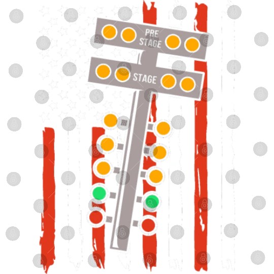 Patriotic Car Race American Flag Drag Racing Digital Files