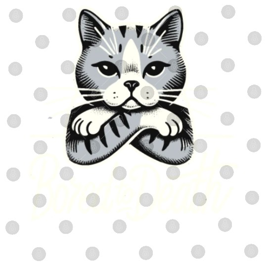 Gothic Emo Cat Design For Cat Lovers And Digital Files