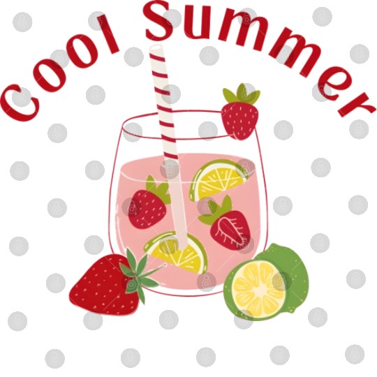 Summer Strawberry Mojito Digital Files