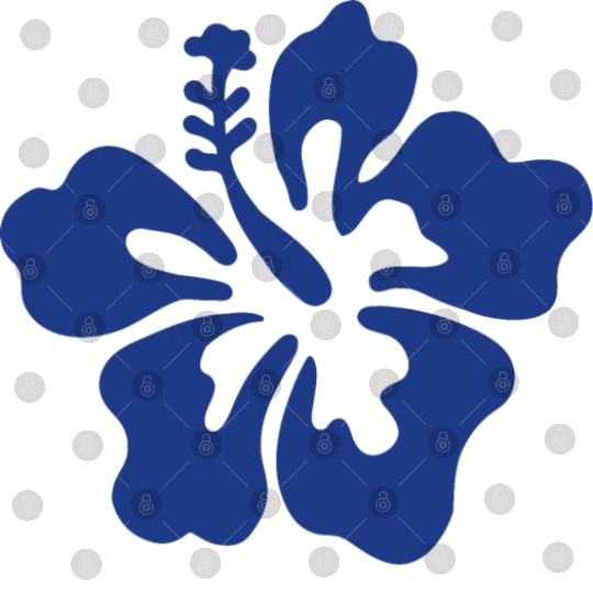 Hibiscus - Blue Digital Files