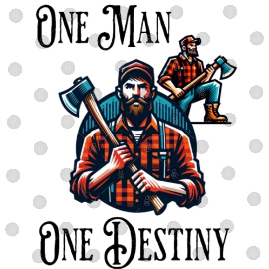 Lumberjack Destiny Funny Man Axe Digital Files