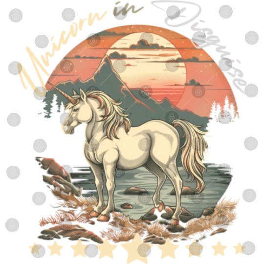 The Last Unicorn Retro Line Art Digital Files - Vintage