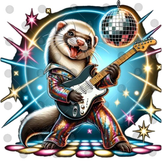 Disco Ball Guitar Ferret Digital Files