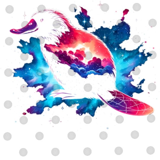 Cool Platypus Galaxy Space Art Digital Files