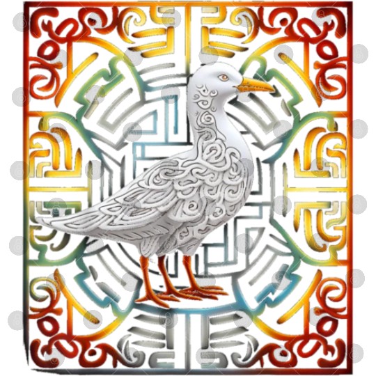 Seagull Mandala Graphic Illustration Digital Files