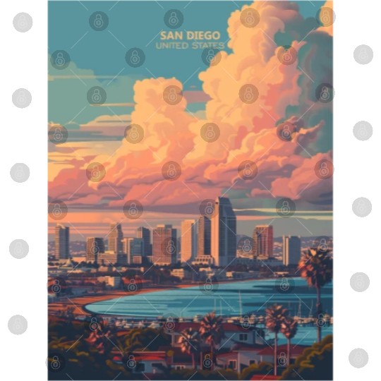 Sunset in San Diego CA Digital Files