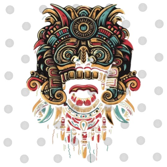 Aztec God Ancient Mythology Tonatiuh Warrior Mask Digital Files