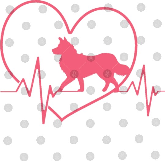 Border Collie Dog Heartbeat Border Collie Lover Digital Files