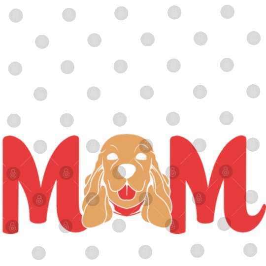 Cute Dog Lover Brown Cocker Spaniel Mom Digital Files