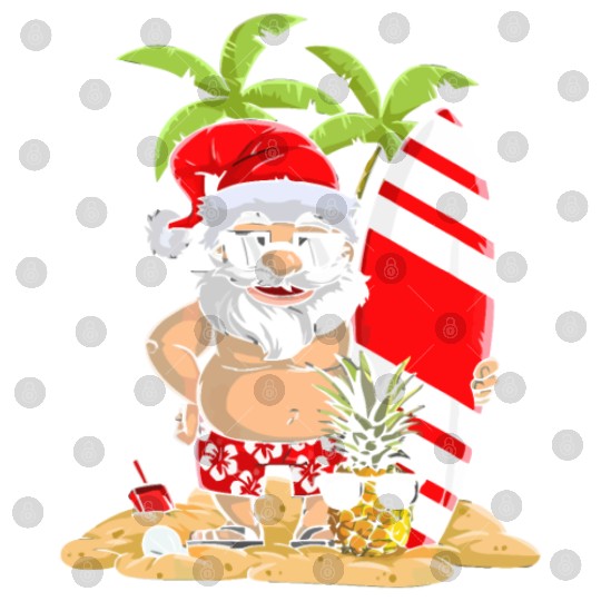 Santa Funny Christmas In July Digital Files