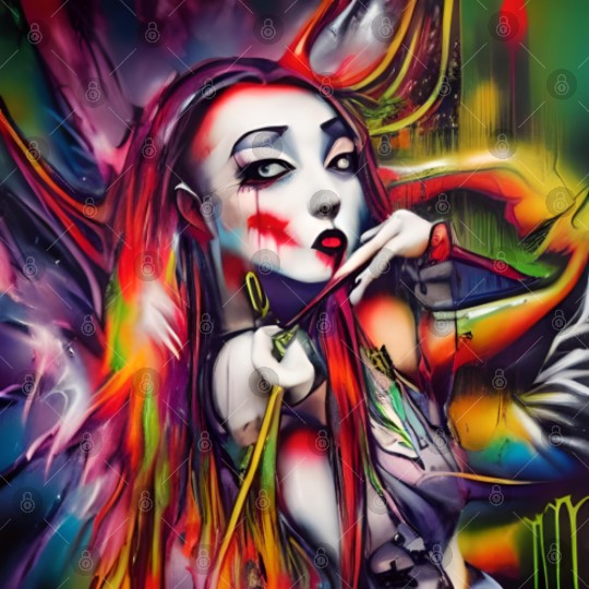 Ghost Witch Vampire Girl Dreams Pop Street Art Digital Files