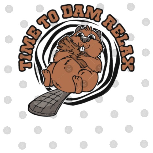 Time To Dam Relax North American Eurasian Beaver Digital Files