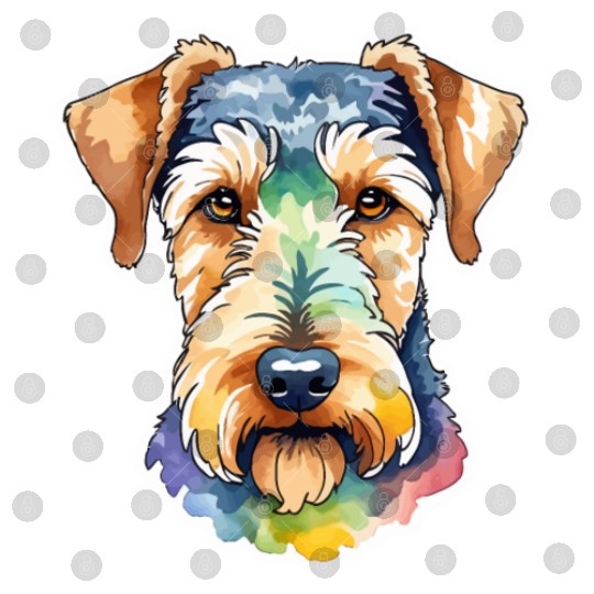 Airedale Terrier Watercolor Digital Files