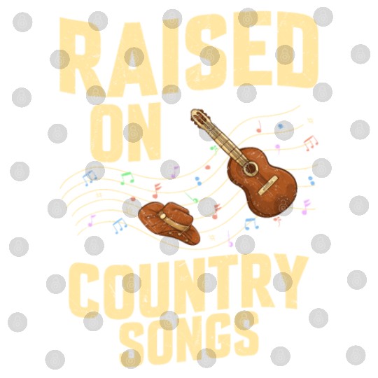 Raised On Country Songs Western Country Music Digital Files