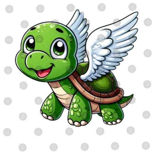 Turtle Angel Wings Halo Farm Farmer Digital Files