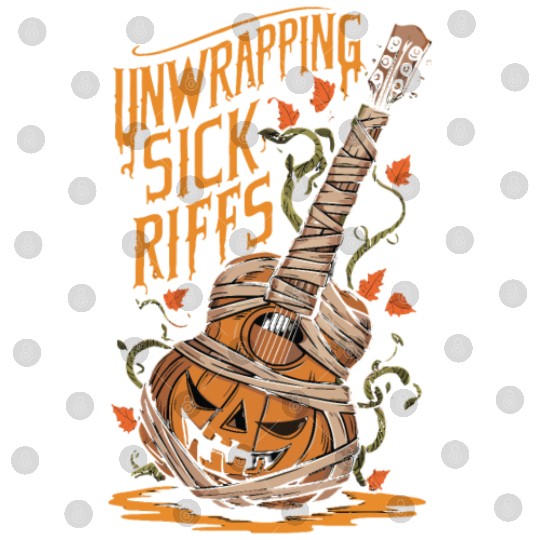 musical pumpkin autumn vibes spooky guitar autumn Digital Files
