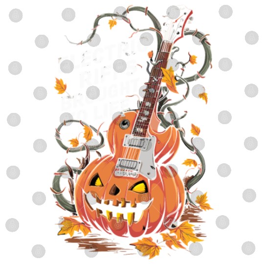 musical pumpkin autumn vibes spooky guitar autumn Digital Files