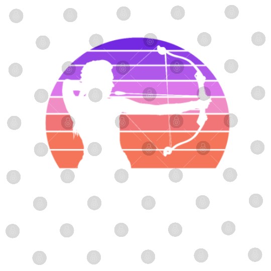 Archer Retro Bow Girl Archery Digital Files