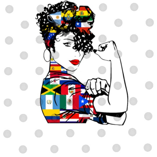 Hispanic Heritage Month Latino Countries Flag Digital Files