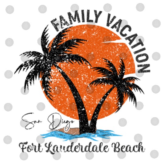Family Vacation San Diego Fort Lauderdale Beach Digital Files