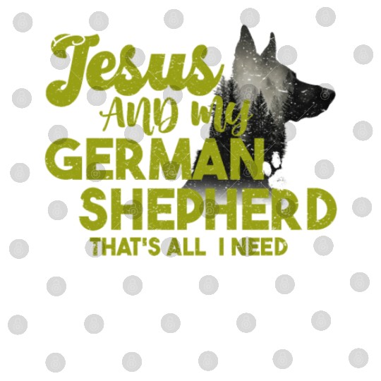 German Shepherd JESUS AND MY GERMAN SHEPHERD Digital Files