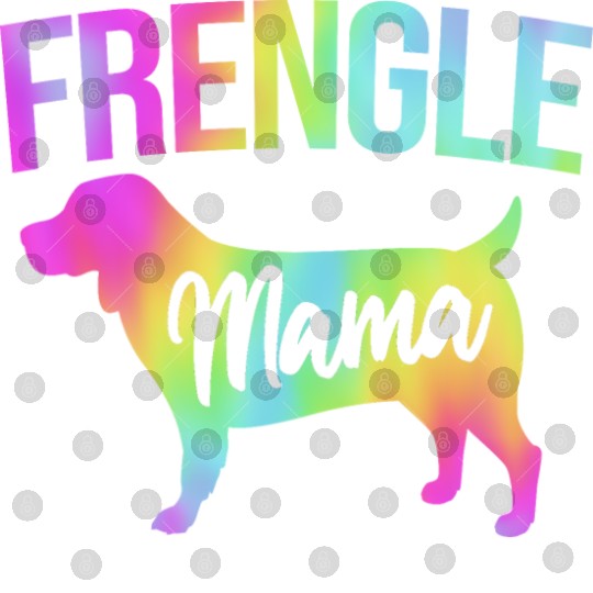 Frengle Dog Cute Rainbow Frengle Mama For Dog Mom Digital Files