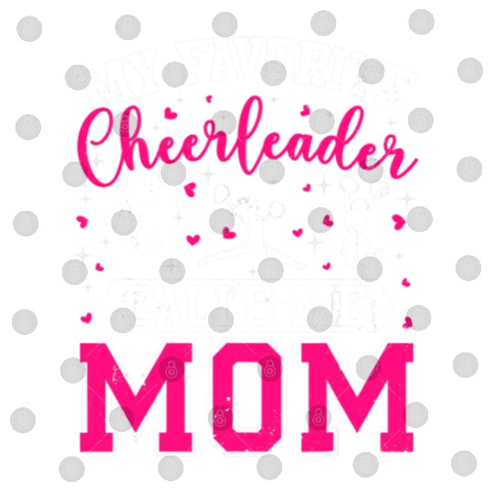 My Favorite Cheerleader Calls Me Mom Cheerleading Digital Files