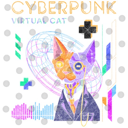 Cyberpunk Technology Synthwave Japanese Digital Files