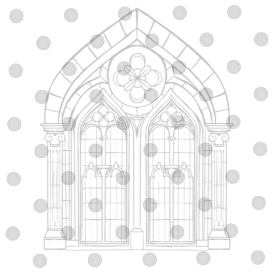 Gothic Architecture Church Gothic Digital Files