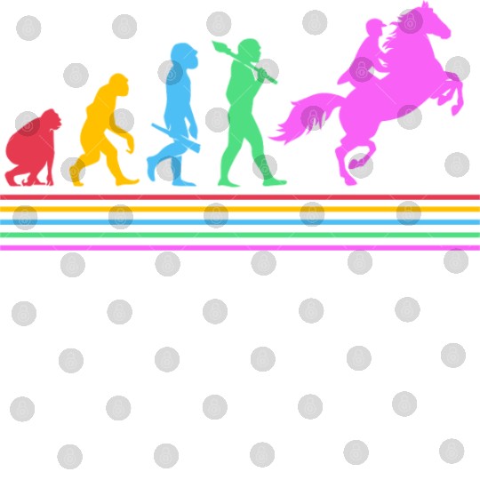 Retro Equestrian Riding Horse Racing Evolution Digital Files