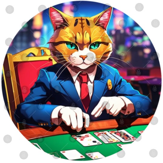 The Gambler Cat's Blackjack Night Digital Files