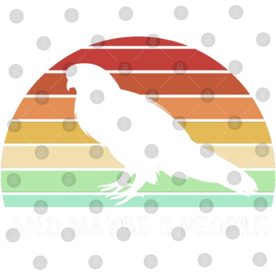 Retro I Like Falconry And Maybe Three People Digital Files