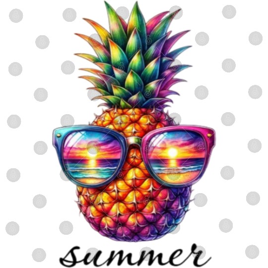 SUMMER PINEAPPLE SUNGLASSES Digital Files