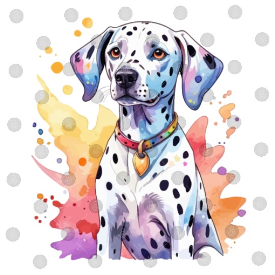 Dalmatian Dog Watercolor Digital Files