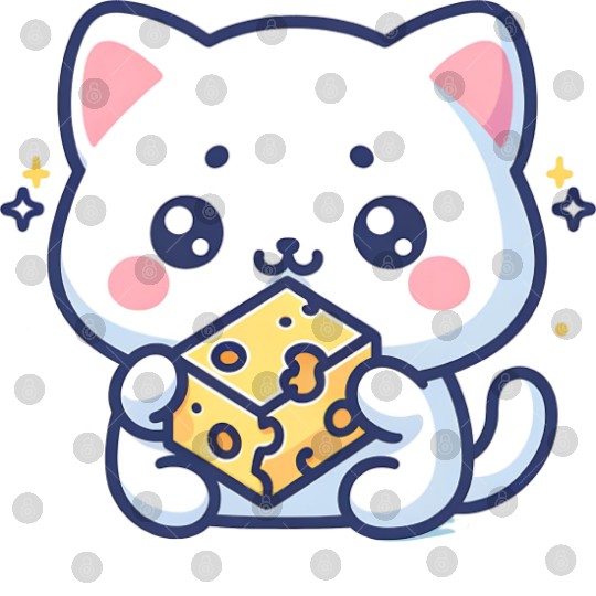 Cheese Cube Cat Digital Files