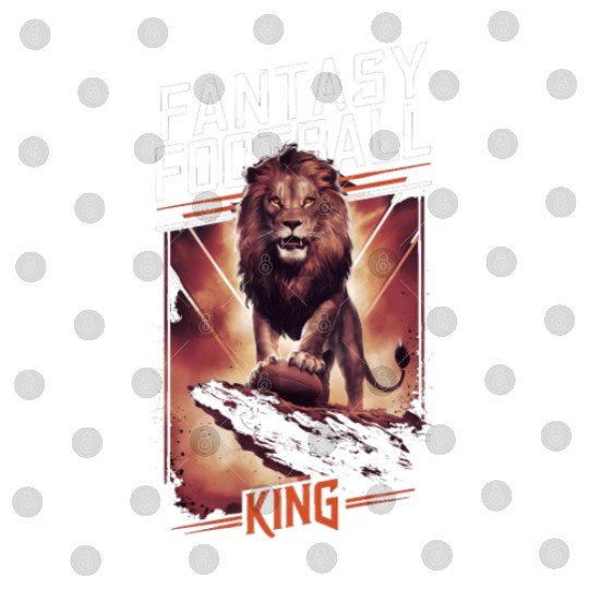 FANTASY FOOTBALL KING LION FANTASY FOOTBALL CHAMP Digital Files