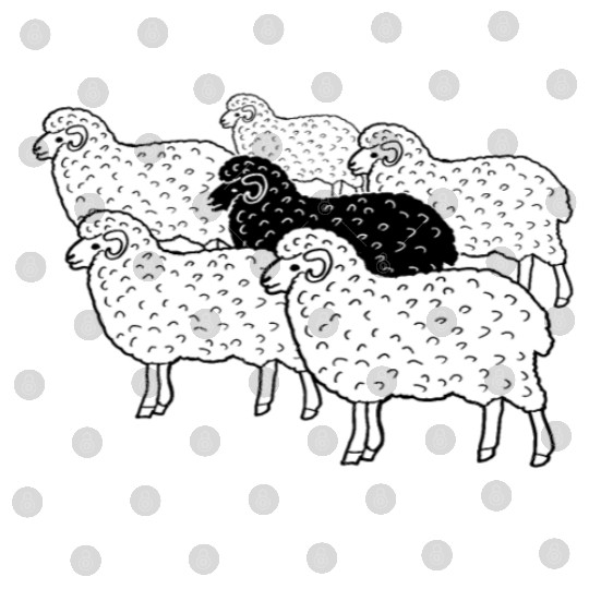 Black sheep make this world livable Digital Files